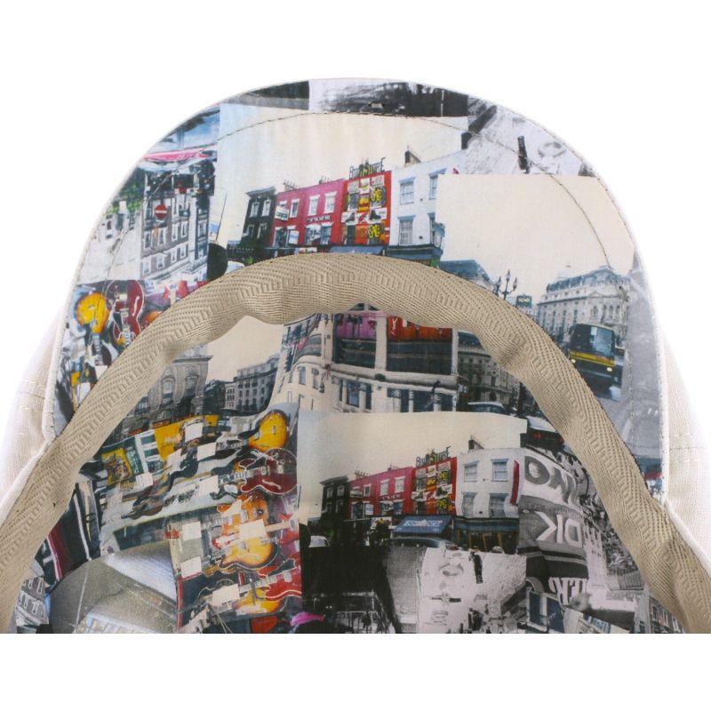 WOODSTOCK Effen platte pet met patroonstof | Herman Belgium