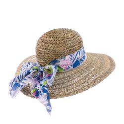 PARROT Seagrass capeline with scarf | Herman Belgium