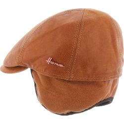 Casquette en cuir Herman Duke Six S cognac vue arrière