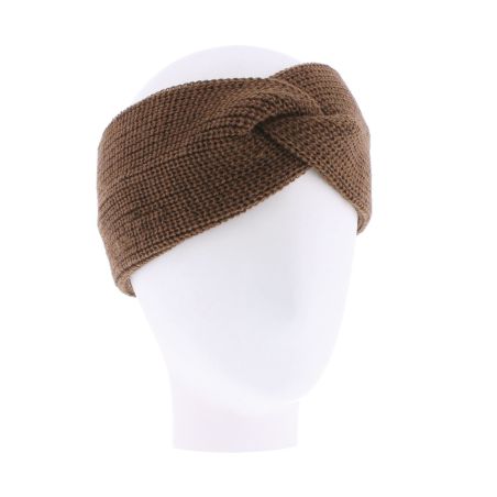 HERIX 002 Bandeau adulte uni en torsade | Herman Belgium