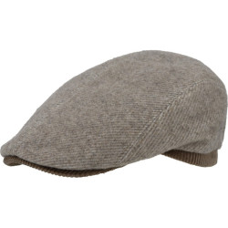 Casquette Lamia beige de herman vue de coté