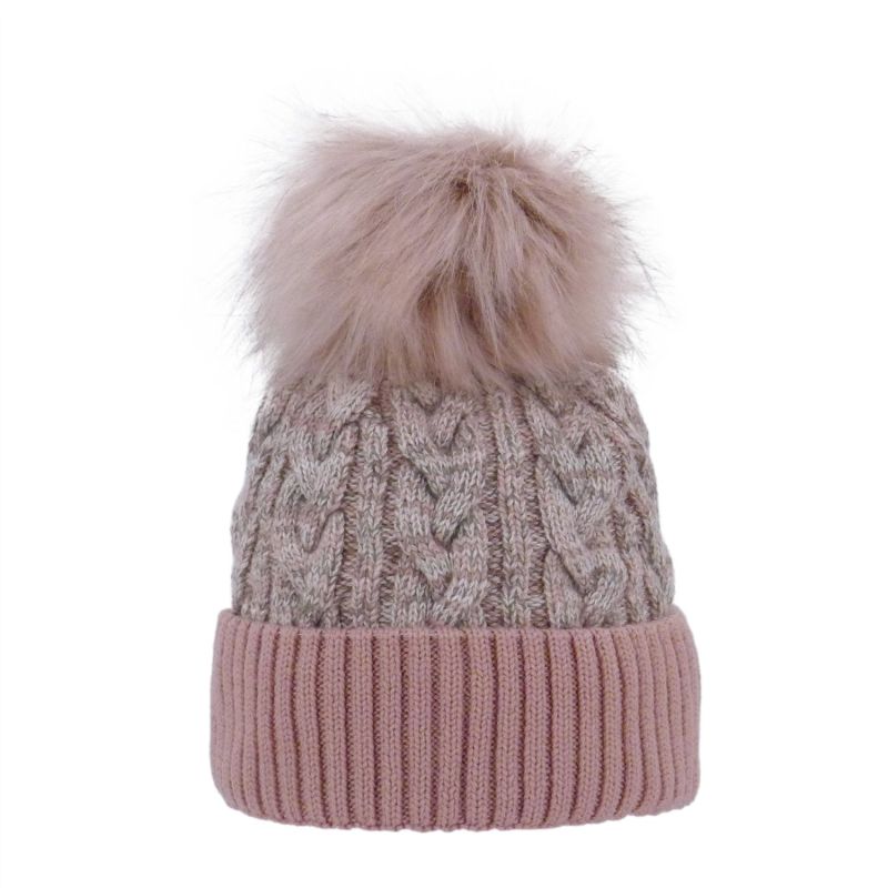 HINDA Bonnet adulte torsadé maille fine | Herman Belgium