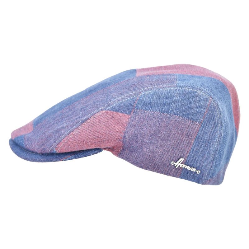 SAAVO Casquette plate en toile de jeans | Herman Belgium