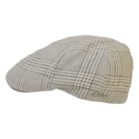 LARTO Casquette plate Casquette 6 cotes au motif pied de poule en lin et coton | Herman Belgium