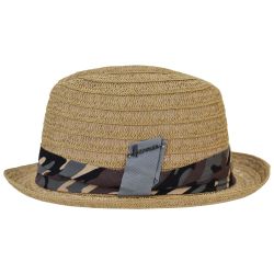 KELA Chapeau petit bord "brooklyn" en paille papier unie | Herman Belgium