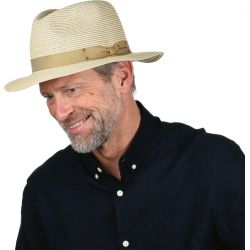 CASA Chapeau grand bord uni en paille | Herman Belgium