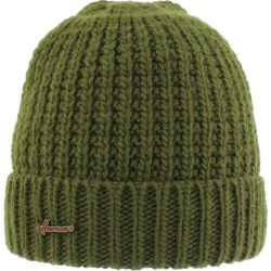 Bonnet Herman adulte avec revers uni tricoté avec 80% de fil de polyester recyclé doublé plush