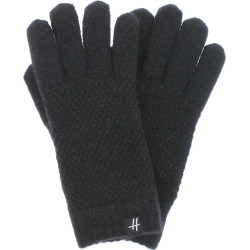 Herman women's gloves in plain knit with lurex lined in teddy