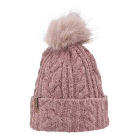 WALNA Bonnet grosse maille uni en laine | Herman Belgium