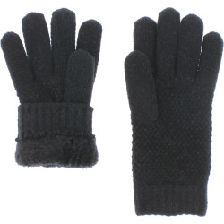 ALPINA Women's plain knit gloves with lurex | Herman Belgium