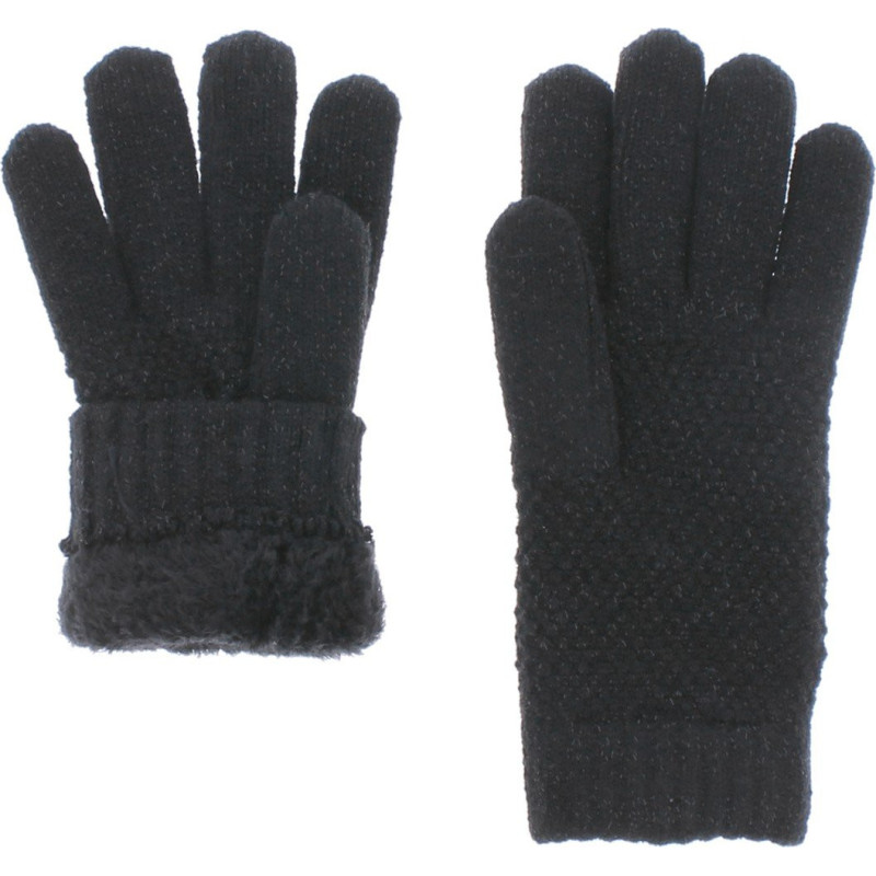 ALPINA Women's plain knit gloves with lurex | Herman Belgium
