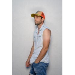 STITAS Casquette baseball trucker américaine tricolore avec mesh souple | Herman Belgium