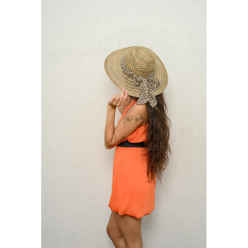 PARROT Seagrass capeline with scarf | Herman Belgium