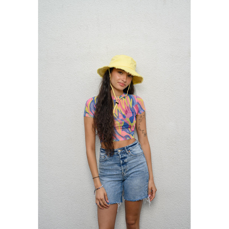 KORBEN Plain cotton bucket hat with chin | Herman Belgium